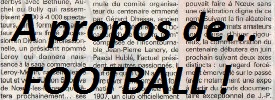 A propos de footabll